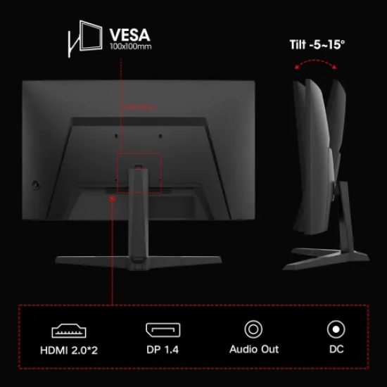 KOORUI 27E6QCA 27" 180Hz 2K QHD VA Curved Gaming Monitor