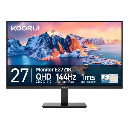 KOORUI E2721k 27" 144Hz 2K QHD IPS Display Gaming Monitor