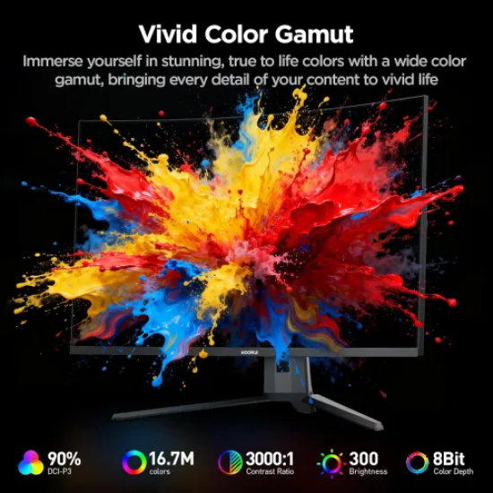 KOORUI G3221SC 31.5" 2K QHD VA Curved 170Hz Gaming Monitor