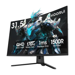 KOORUI G3221SC 31.5" 2K QHD VA Curved 170Hz Gaming Monitor