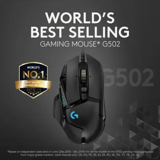 Logitech G502 HERO Wired High Performance RGB Gaming Mouse