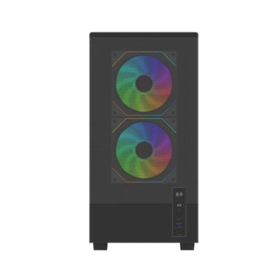 MaxGreen 310 Infinity Fan Mid-Tower M-ATX Gaming Casing With Built-in 200W PSU