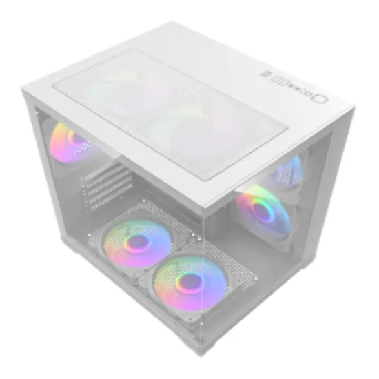 MaxGreen Bright Wave F7 Mid Tower M-ATX Gaming Casing