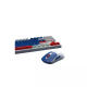 Micropack KM-269W Wireless Membrane Keyboard & Mouse Combo I Navy