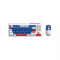 Micropack KM-269W Wireless Membrane Keyboard & Mouse Combo I Navy