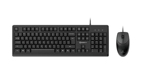 Micropack KM-2005 Black Wired Keyboard & Mouse Combo – One Stop Solution