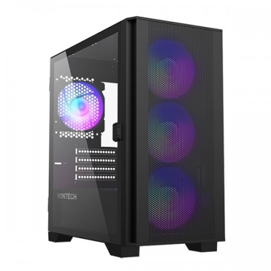Montech AIR 100 ARGB Micro ATX Mid-Tower Case|Black