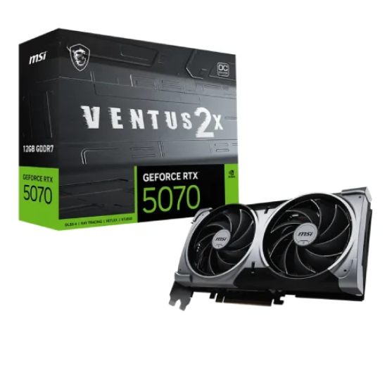 MSI GeForce RTX 5070 12G VENTUS 2X OC 12GB 192 bit GDDR7 Graphics Card