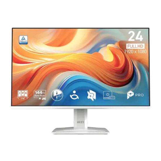 MSI PRO MP243W E14 23.8" 144Hz IPS FHD Business Monitor|White