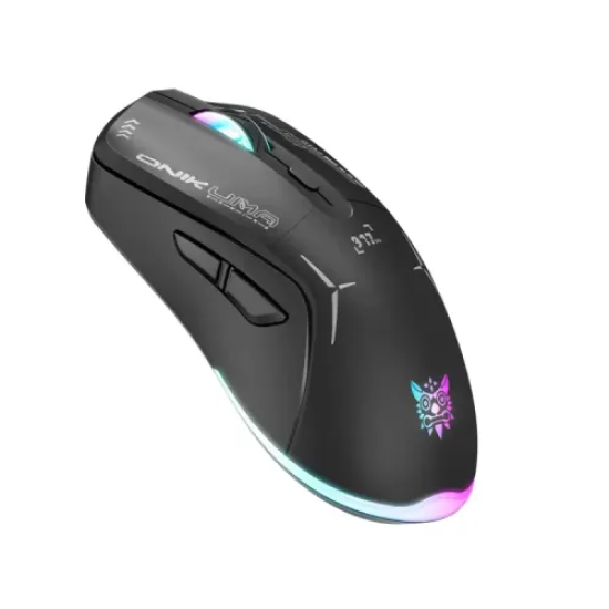 Onikuma CW917 RGB Dual Mode Wired + 2.4GHz Wireless Mouse| White
