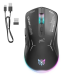 Onikuma CW917 RGB Dual Mode Wired + 2.4GHz Wireless Mouse| White