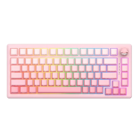 Onikuma MT707 RGB Tri-Mode 81 Keys Mechanical Keyboard with Creative Doll Knob