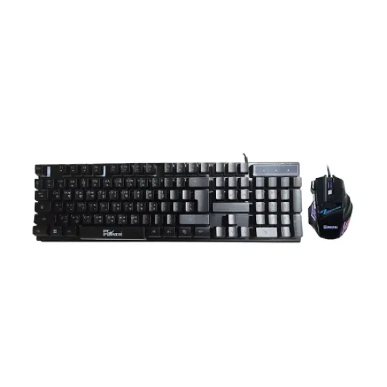 PC Power PGC801G12 RGB Wired Gaming Keyboard Mouse Combo