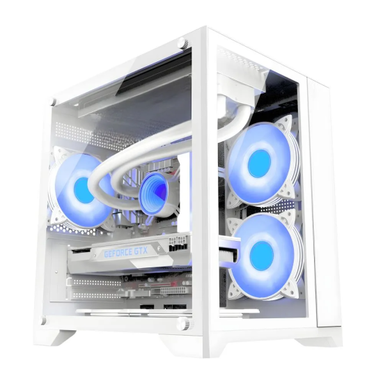 PC Power Ice Cube V2 WH M-ATX ARGB Gaming Casing