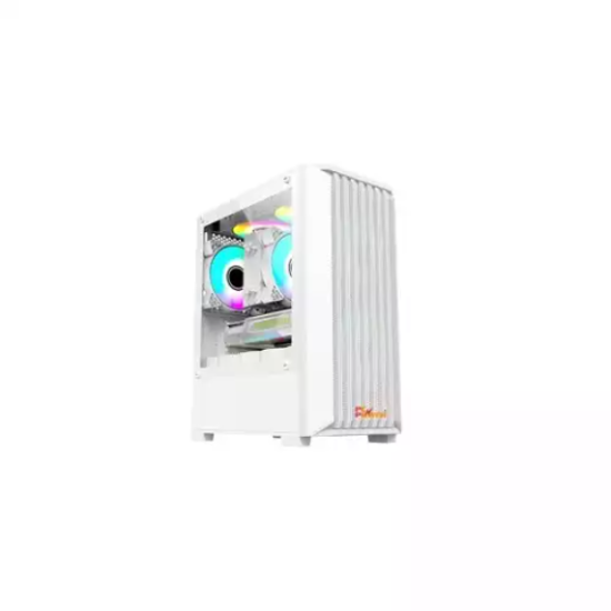 PC Power White Breeze Mesh Gaming Case WIth PSU
