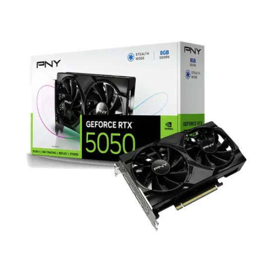 PNY GeForce RTX 5050 GDDR6 8GB Dual Fan Graphics Card