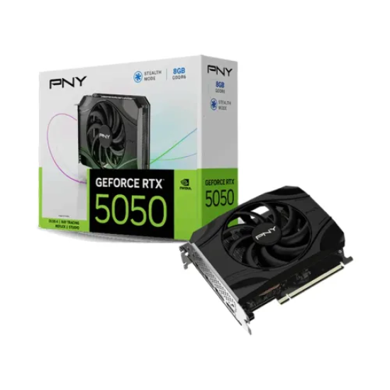 PNY GeForce RTX 5050 GDDR6 8GB Single Fan Graphics Card