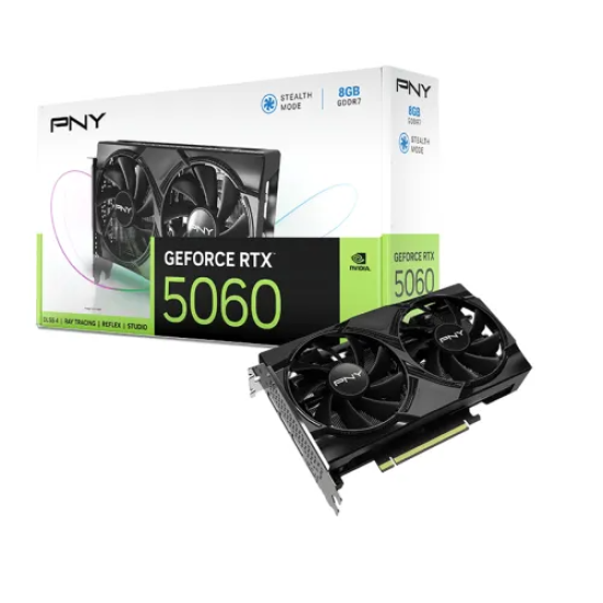 PNY GeForce RTX 5060 GDDR7 8GB Dual Fan Graphics Card