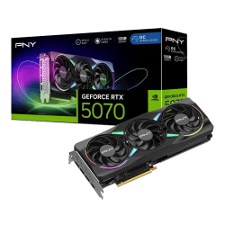 PNY GeForce RTX 5070 ARGB EPIC-X RGB OC Triple Fan GDDR7 12GB Graphics Card
