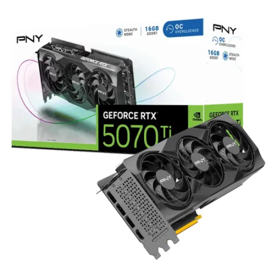 PNY GeForce RTX 5070 Ti OC Triple Fan GDDR7 16G Graphic Card
