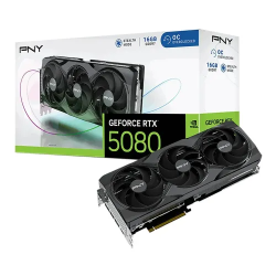 PNY GeForce RTX 5080 OC GDDR7 16GB Triple Fan Graphics Card