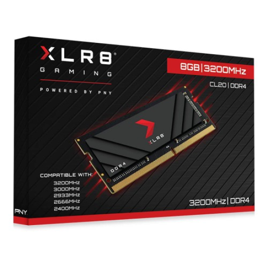 PNY XLR8 Gaming DDR4 16GB 3200MHz CL20 SODIMM Laptop RAM