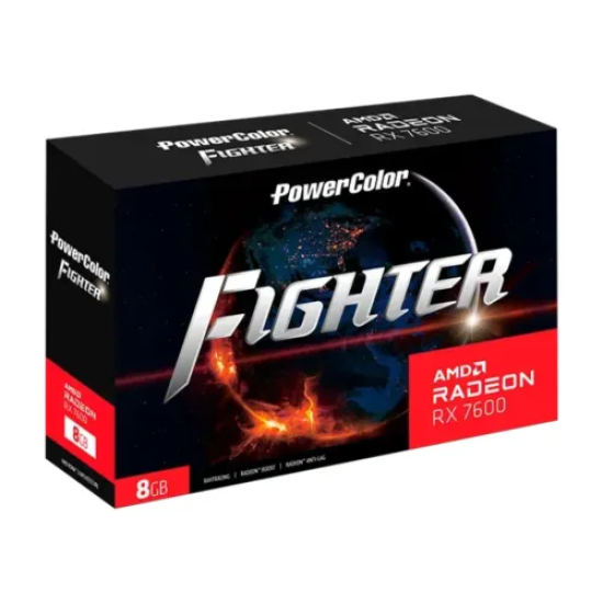 PowerColor Fighter AMD Radeon RX 7600 GDDR6 8GB Graphics Card
