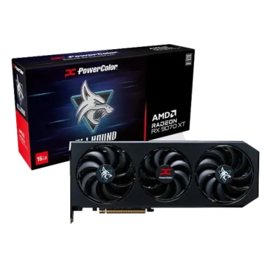PowerColor Hellhound AMD Radeon RX 9070 XT GDDR6 16GB Graphics Card
