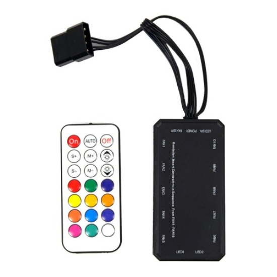 Redragon GC-F009 RGB Casing Cooler Fan Three Pack with Remote