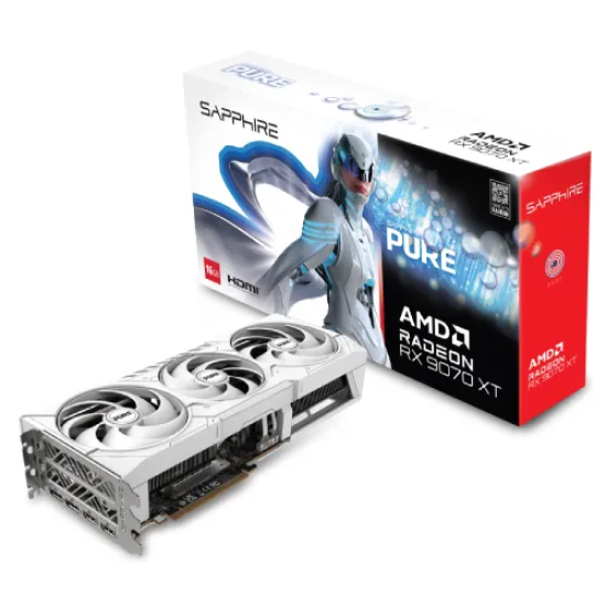 Sapphire PURE AMD Radeon RX 9070 XT 16GB 256 bit GDDR6 Graphics Card