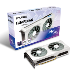 SPARKLE Intel Arc B570 Luna OC GDDR6 10GB GUARDIAN White Edition Graphics Card