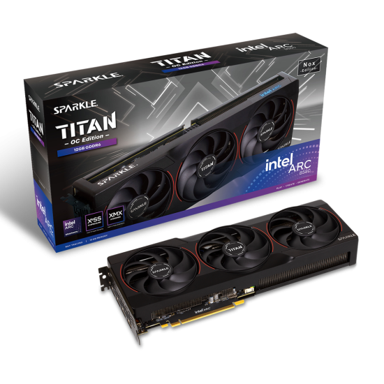 Sparkle Arc B580 TITAN OC Black GDDR6 12GB Graphics Card