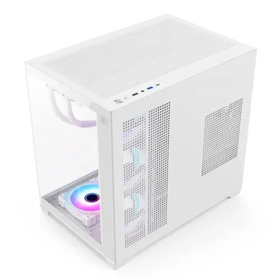 T-Wolf City Ranger X7 ARGB Mid-Tower ATX Gaming Casing (White)