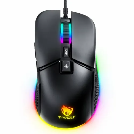 T-WOLF G590 RGB Wired Optical Gaming Mouse