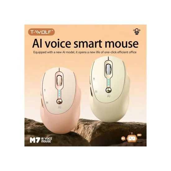 T-Wolf M7 Dual Mode AI Voice Wireless mouse