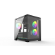 T-Wolf Mystery Box NV X5 Infinity ARGB M-ATX Mid Tower Gaming Casing | Black