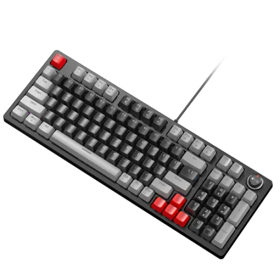 T-Wolf T50 Wired RGB Mechanical Gaming Keyboard | Black-Gray