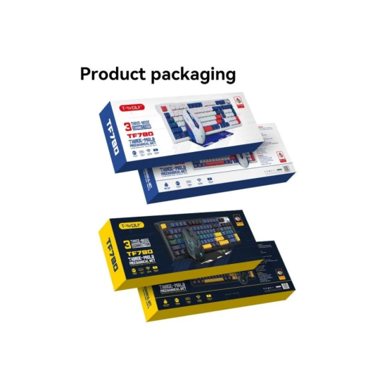 T-WOLF T78 RGB Tri-mode Wireless Gaming Mechanical Keyboard