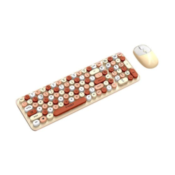 T-Wolf TF350 Dot Punk Wireless Keyboard Mouse Combo