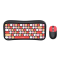 T-Wolf TF660 Wireless ABS Material Keyboard Mouse Combo | Red