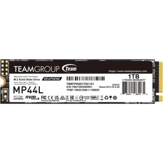 Team MP44L 1TB M.2 2280 PCIe Gen4 NVMe SSD