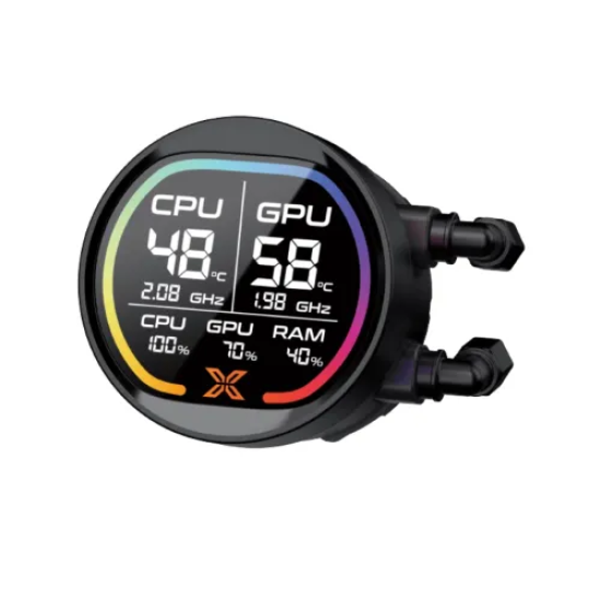 Xigmatek LK Pro 240 Digital 240mm ARGB Liquid CPU Cooler with Mini Digital LCD Display