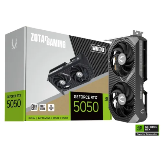 ZOTAC GAMING GeForce RTX 5050 Twin Edge GDDR6 8GB Graphics Card
