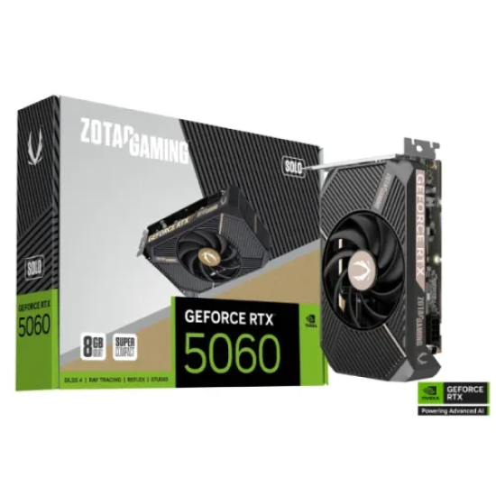 ZOTAC GAMING GeForce RTX 5060 SOLO GDDR7 8GB Graphics Card
